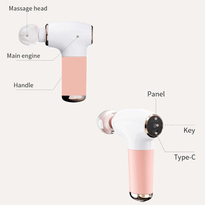 Deep Muscle Pink Massagepistole Tiefengewebe, Percussion-Massagepistole zur Schmerzlinderung, Handmassagegerät elektrisch tragbar 