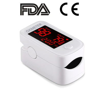 Fingertip Pulse Oximeter-Blood Oxygen Saturation Monitor-Heart Rate Monitor with LED Display