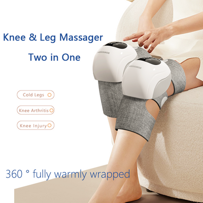 Beinmassagegerät mit Wärme zur Zirkulationskompressions-Knie-Waden-Oberschenkel-Massage, sequentielles Gerät zur Linderung von Muskelschmerzen