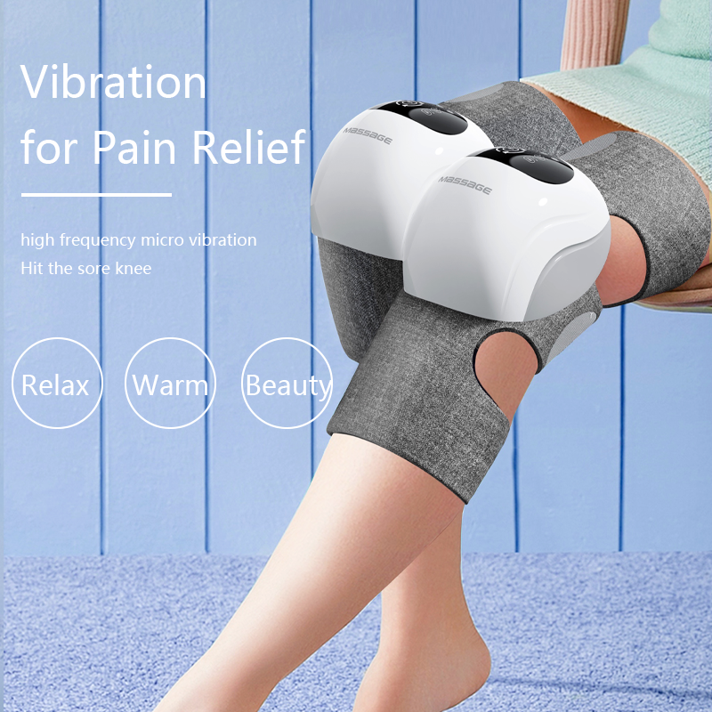 Beinmassagegerät mit Wärme zur Zirkulationskompressions-Knie-Waden-Oberschenkel-Massage, sequentielles Gerät zur Linderung von Muskelschmerzen