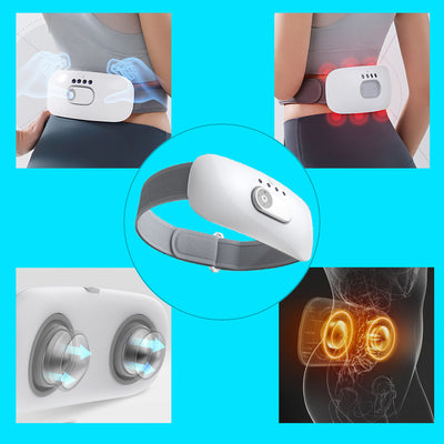 HEZHENG-Massagegerät für den unteren Rücken mit elektrischem Luftdruck, Puls, Heizung und Vibration HZ-YBB-1