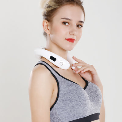 Intelligent Electronic Heated therapy Pulse Neck Massager HZ-JZA-1